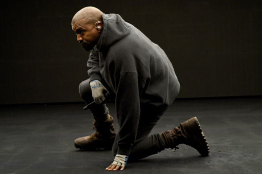 SATURDAY NIGHT LIVE 40TH ANNIVERSARY SPECIAL -- Pictured: Kanye West performs on February 15, 2015 -- (Photo by: Dana Edelson/NBC/NBCU Photo Bank via Getty Images)