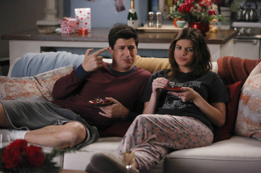 MARRY ME -- "Change Me" Episode 115 -- Pictured: (l-r) Ken Marino as Jake, Casey Wilson as Annie -- (Photo by: Vivian Zink/NBC)