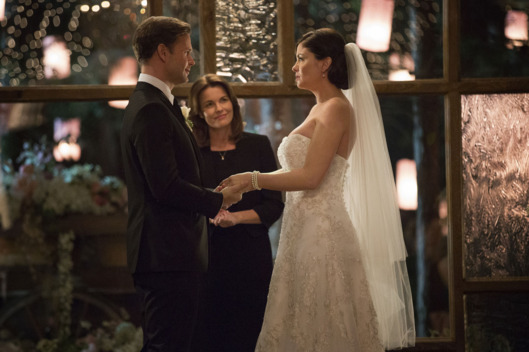 Vampire Diaries -- "I\'ll Wed You in The Golden Summertime" -- Image Number: VD621b_0074.jpg -- Pictured (L-R): Matt Davis as Alaric and Jodi Lyn O\'Keefe as Jo -- Photo: Bob Mahoney/The CW -- ??? 2015 The CW Network, LLC. All rights reserved.