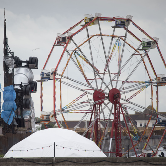 Banksy Unveils Dismaland Bemusement Park In Weston-Super-Mare