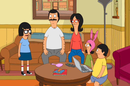 BOB'S BURGERS: The Belcher family cheer Bob on, in his efforts to get in shape in the all-new “Sliding Bob's” season six premiere episode of BOB'S BURGERS airing Sunday, Nov. 2 (7:30-8:00 PM ET/PT) on FOX. BOB'S BURGERS ™ and © 2014 TCFFC ALL RIGHTS RESERVED.