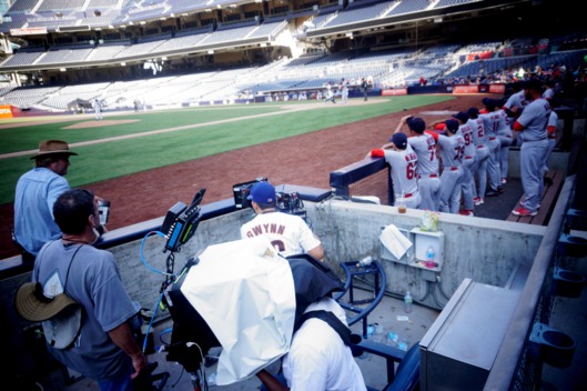 On the set of Fox Network's Pitch at Petco Park on Tuesday, August 30, 2016 in San Diego, CA.(Photo by Sandy Huffaker for NY Magazine)