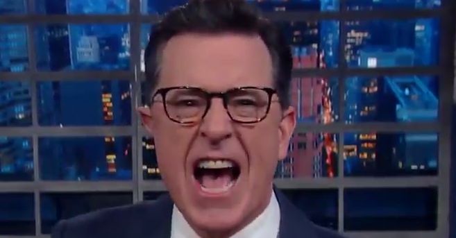 Stephen Colbert Reviews Trump's Inaugural Speech on Late Show: ‘Like Lincoln Huffing Paint Thinner’