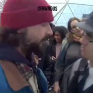 Shia LaBeouf Shouts a Racist Troll Off His Anti-Trump Livestream Exhibit