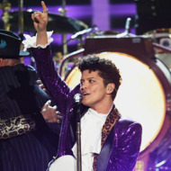 Bruno Mars and The Time Pay Tribute to Prince at the Grammys, With the Help of a Whole Lot of Purple