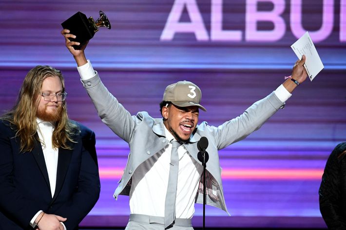 Image result for chance the rapper grammys 2017