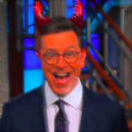 Stephen Colbert Has The Devil Stop By Late Show to Defend Child Separation Policy
