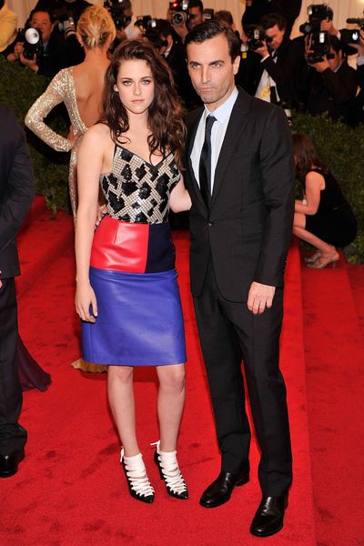 NEW YORK, NY - MAY 07:  Actress Kristen Stewart and designer Nicolas Ghesquiere attend the 