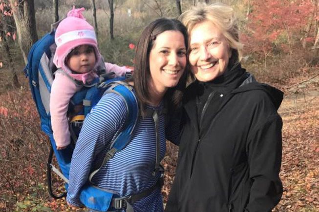 Image result for hillary clinton hiking
