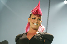 LONDON - MARCH 23: US pop-rockstar Pink plays London stop of European tour promoting current album "Try This" at Wembley Arena on March 23, 2004 in London. Tour started March 20 in Birmingham and winds up April 1 in Glasgow. (Photo by Jo Hale/Getty Images)LONDON - MARCH 23: US pop-rockstar Pink plays London stop of European tour promoting current album "Try This" at Wembley Arena on March 23, 2004 in London. Tour started March 20 in Birmingham and winds up April 1 in Glasgow. (Photo by Jo Hale/Getty Images)