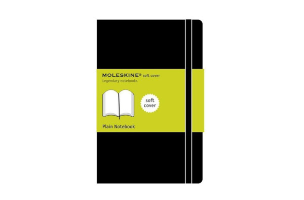 Moleskine Classic Plain Large Notebook, Soft Cover