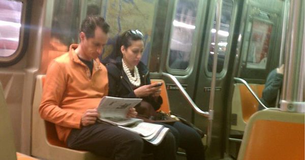 Image result for Anthony Weiner subway