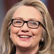 WASHINGTON, DC - JANUARY 29: U.S. Secretary of State Hillary Clinton answers questions from students from around the world during a "Global Townterview" at the Newseum January 29, 2013 in Washington, DC. Clinton took questions from an international group of youths via satellite and social media including Twitter, Facebook and Skype in advance of her last day at the State Department Friday. (Photo by Chip Somodevilla/Getty Images)