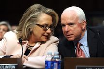 Image result for mccain vs clinton images