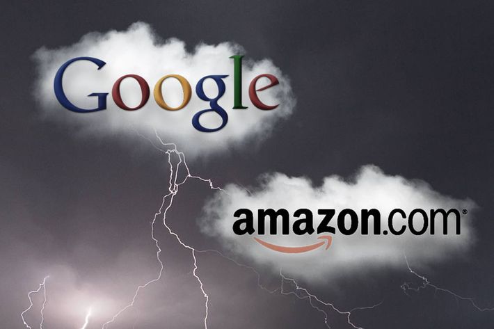 Image result for google and amazon at war