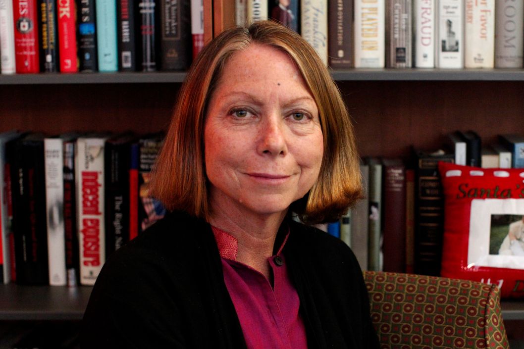 New York Times Executive Editor Jill Abramson poses for a photo during an interview in New York September 21, 2011. New York Times Co warned its third-quarter advertising revenue would drop by a larger-than-expected 8 percent, hurt by a pullback in real estate, help wanted and national auto ads. Abramson, told Reuters in the interview she hoped the ad revenue drop would not lead to any more job cuts at the paper over the next year.