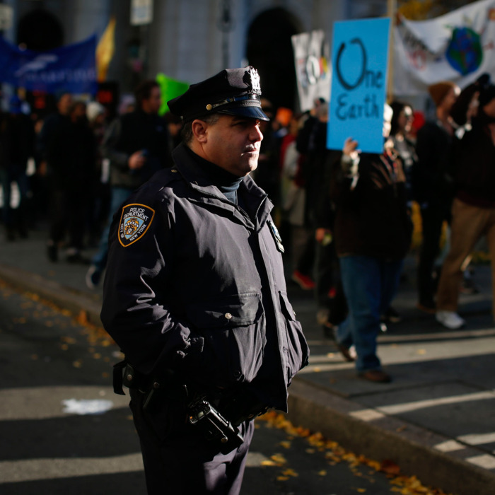 Environmental Activists Hold Rally And March In Lower Manhattan