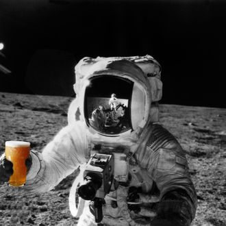 moon beer nasa shaking says shrinking brewing away step college team raisin humans send again space gonna grub afp houston