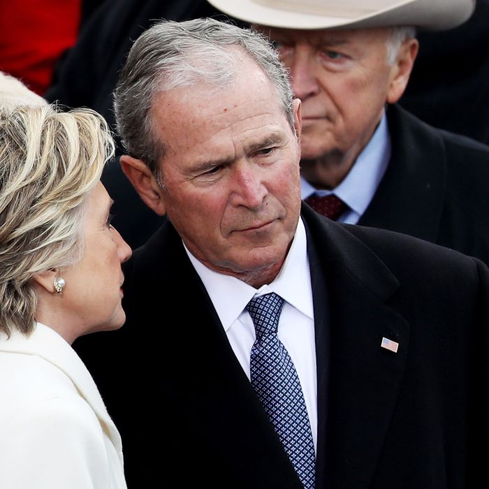 Bush Not Thrilled by Behavior of Monster He Helped Create