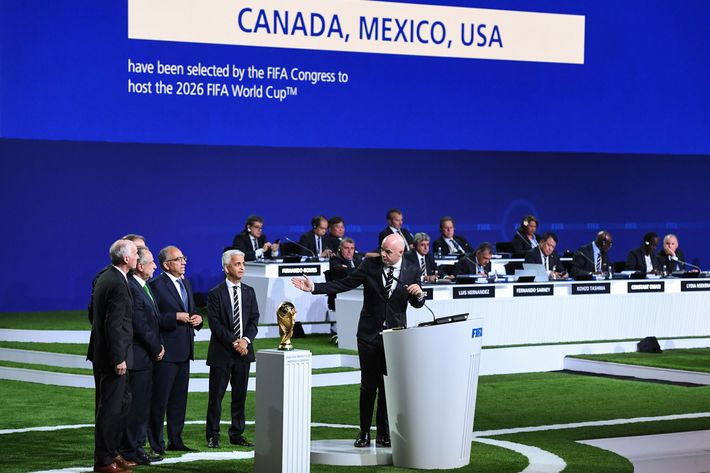 Î‘Ï€Î¿Ï„Î­Î»ÎµÏƒÎ¼Î± ÎµÎ¹ÎºÏŒÎ½Î±Ï‚ Î³Î¹Î± US, Mexico and Canada to host 2026 World Cup