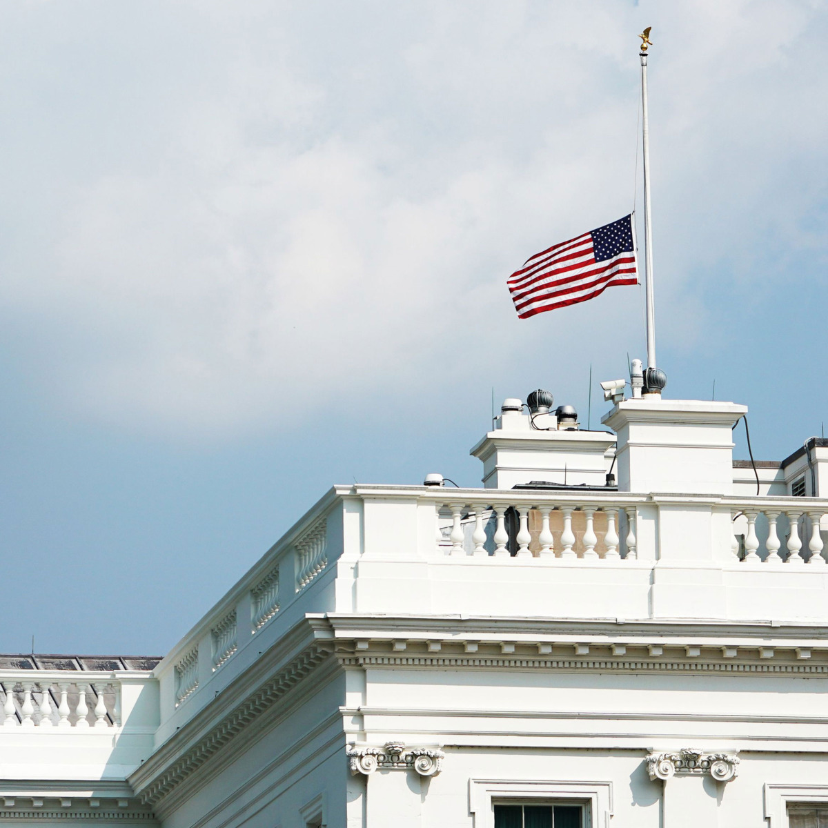 Why Is The Flag At Half Mast White House Today - About Flag Collections