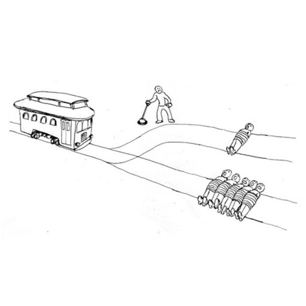 Bildresultat fÃ¶r trolley problem