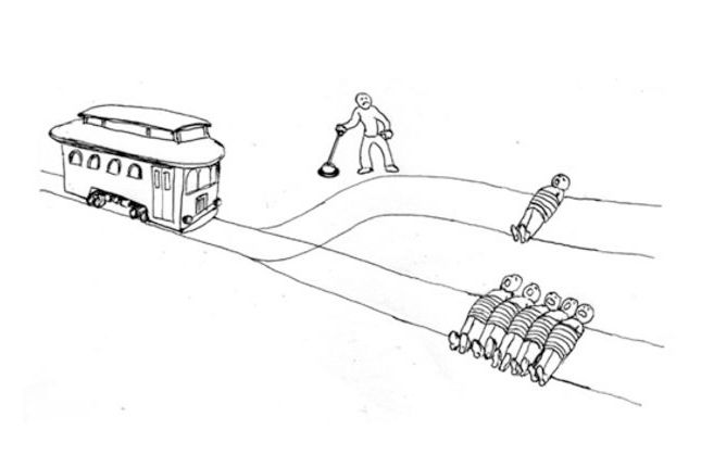 Image result for trolley problem