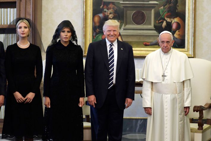  One of these things is not like the other. Photo: Evan Vucci/AFP/Getty Images 