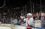 UNIONDALE, NY - NOVEMBER 15: Brad Richards #19 of the New York Rangers celebrates scoring what would be the game winning goal during the third period against the New York Islanders at Nassau Coliseum on November 15, 2011 in Uniondale, New York. (Photo by Christopher Pasatieri/Getty Images)