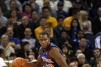 Toney Douglas #23 of the New York Knicks in action against the Golden State Warriors at Oracle Arena on December 28, 2011 in Oakland, California.