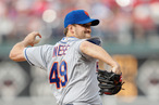 Starting pitcher Jonathon Niese #49 of the New York Mets delivers a pitch during the game against the Philadelphia Phillies at Citizens Bank Park on April 14, 2012 in Philadelphia, Pennsylvania.