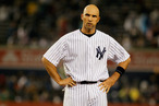 NEW YORK, NY - MAY 21: Raul Ibanez #27 of the New York Yankees reacts after flying out with the bases loaded in the third inning against the Kansas City Royals at Yankee Stadium on May 21, 2012 in the Bronx borough of New York City. (Photo by Mike Stobe/Getty Images)