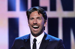 Henrik Lundqvist of the New York Rangers speaks onstage after winning the Vezina Trophy during the 2012 NHL Awards at the Encore Theater at the Wynn Las Vegas on June 20, 2012 in Las Vegas, Nevada.