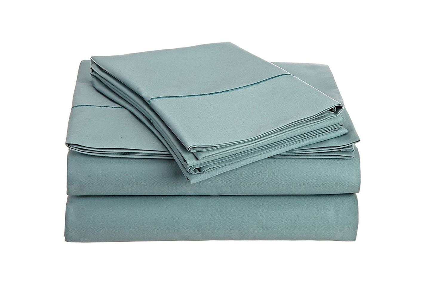 Queen Size Turquoise Solid Sheet Set 4 Piece 800 Thread Count Egyptian Cotton 