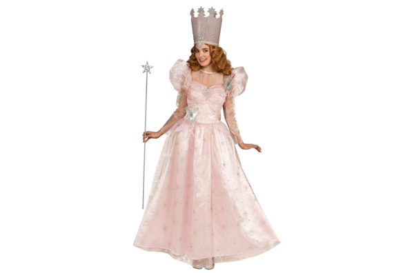 Rubie’s Costume Wizard of Oz Deluxe Adult Glinda the Good Witch Dress With Crown