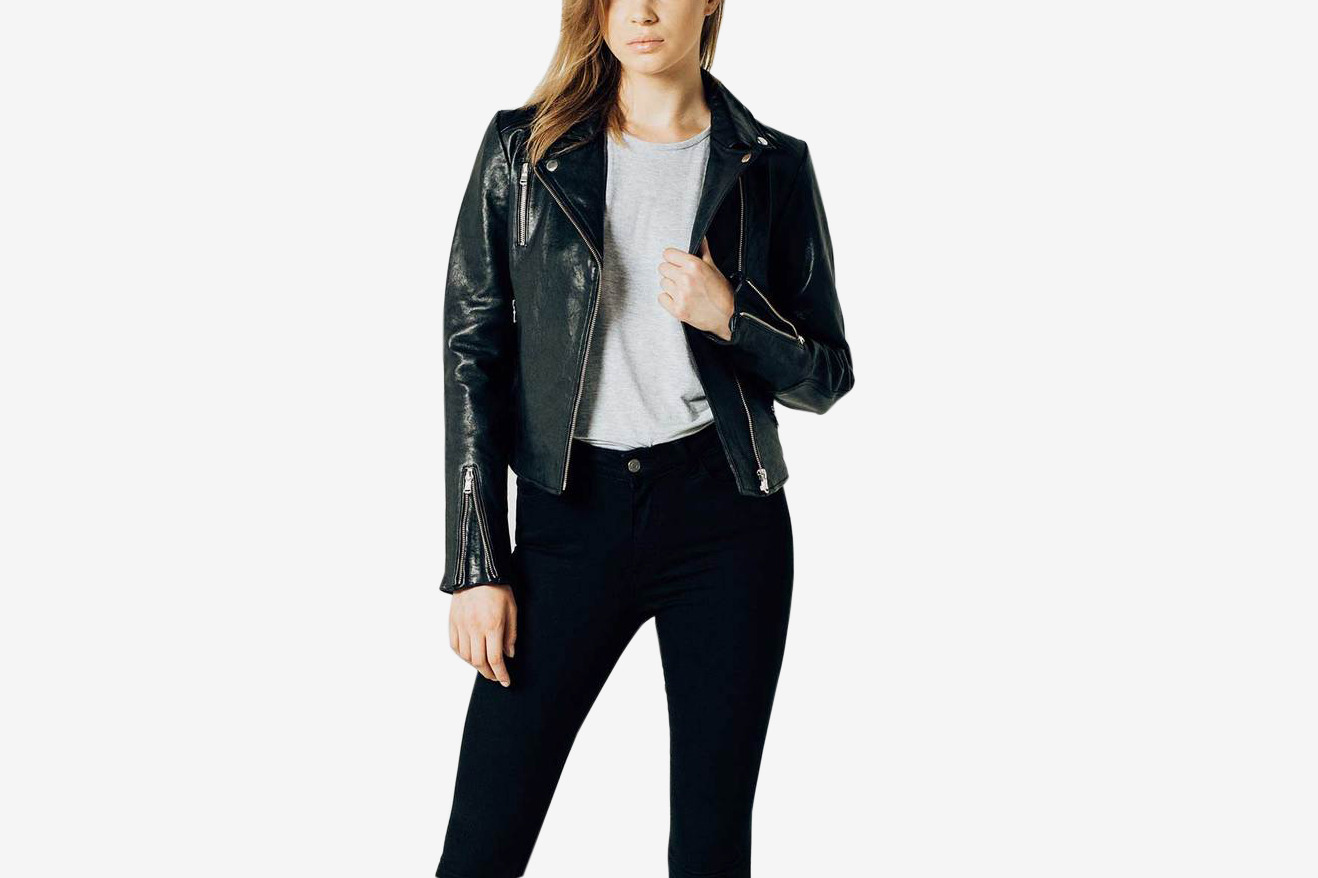 Leather Motorcycle Jackets Arrivals Dstld 2018 Dstld Womens Leather Moto Jacket