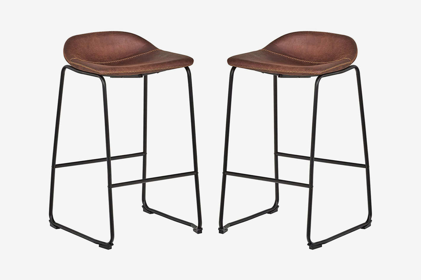 Rivet Furniture Line 2018 Rivet Mid Century 2 Pack No Back Bar Stools