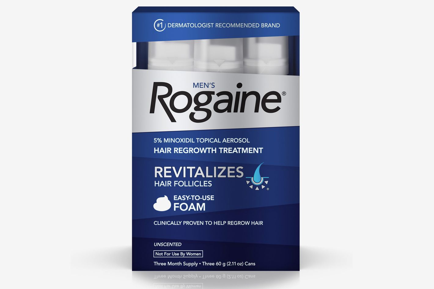 Rogaine Men’s Minoxidil Hair Thinning & Loss Treatment Foam, Three Month
