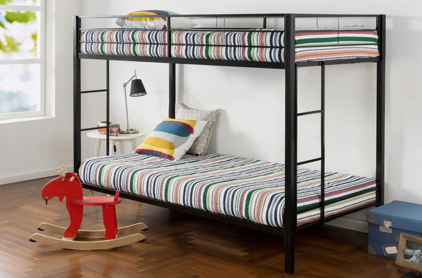 amazon bunk beds with mattress