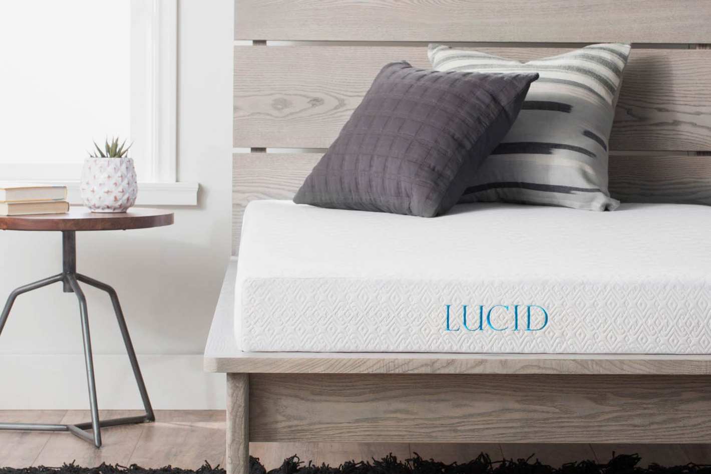 LUCID 5 Inch Gel Memory Foam Mattress, Queen