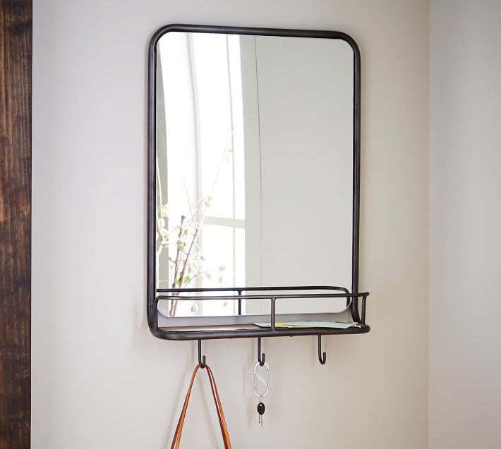 19 Best Dorm Room Storage Ideas And Organizers 2018 West Elm Entryway Mirror Hooks