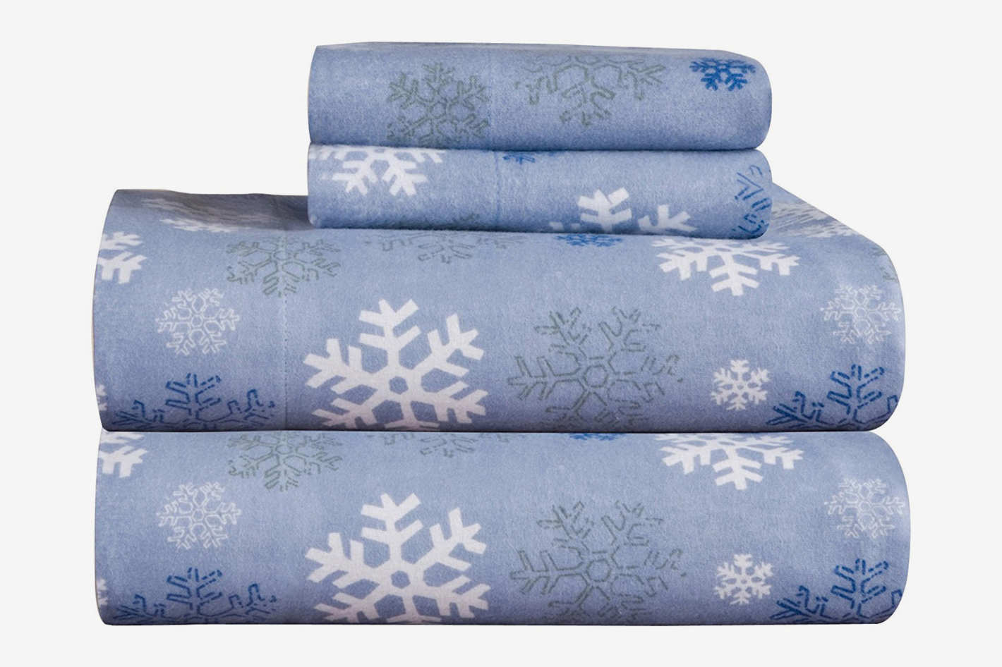 11 Best Flannel Sheet Sets 2018 Pointehaven Heavy Weight Snow Flakes Printed Flannel Cotton Sheet Set Queen