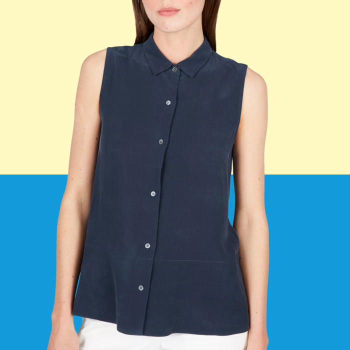 everlane silk shirt