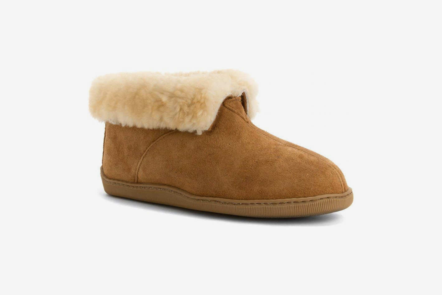 minnetonka men's sheepskin ankle boots