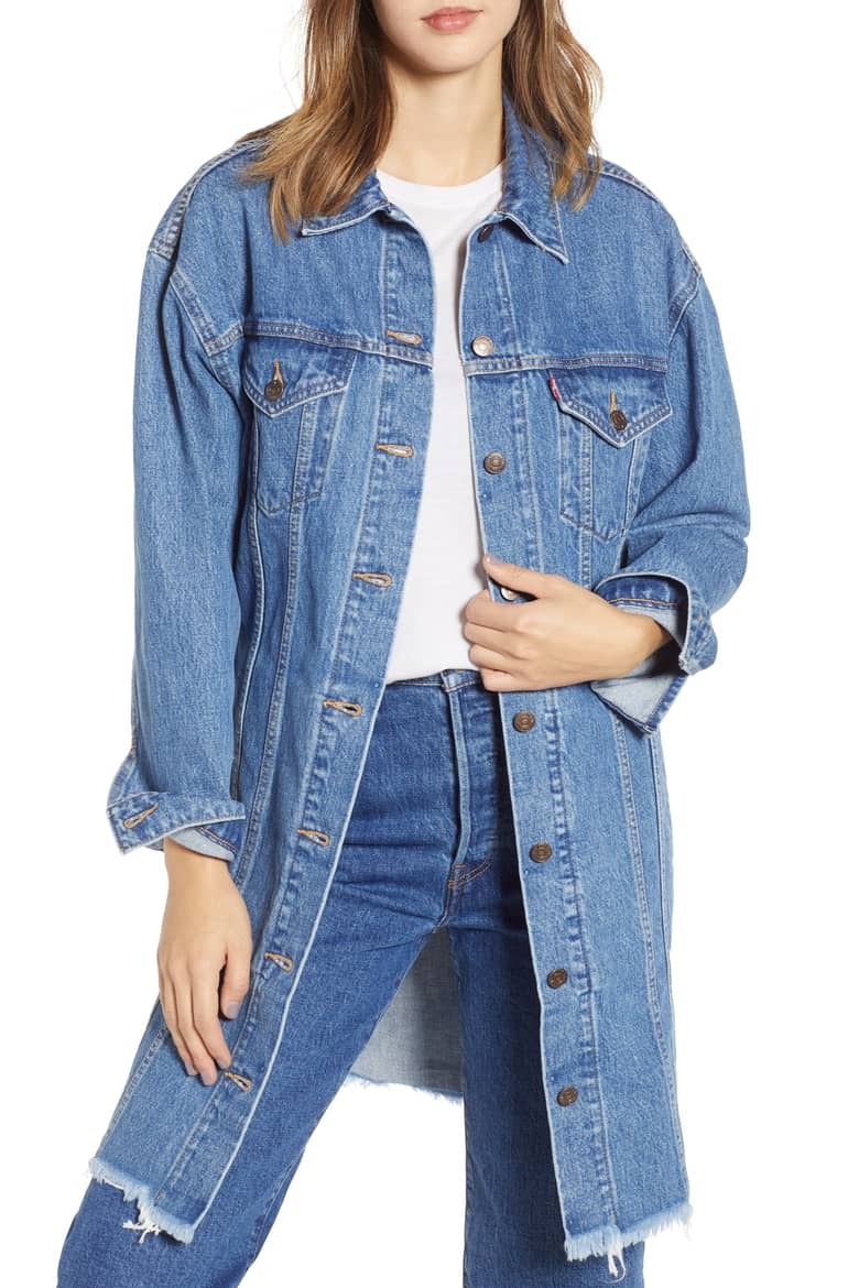 Levi’s Extra Long Denim Trucker Jacket
