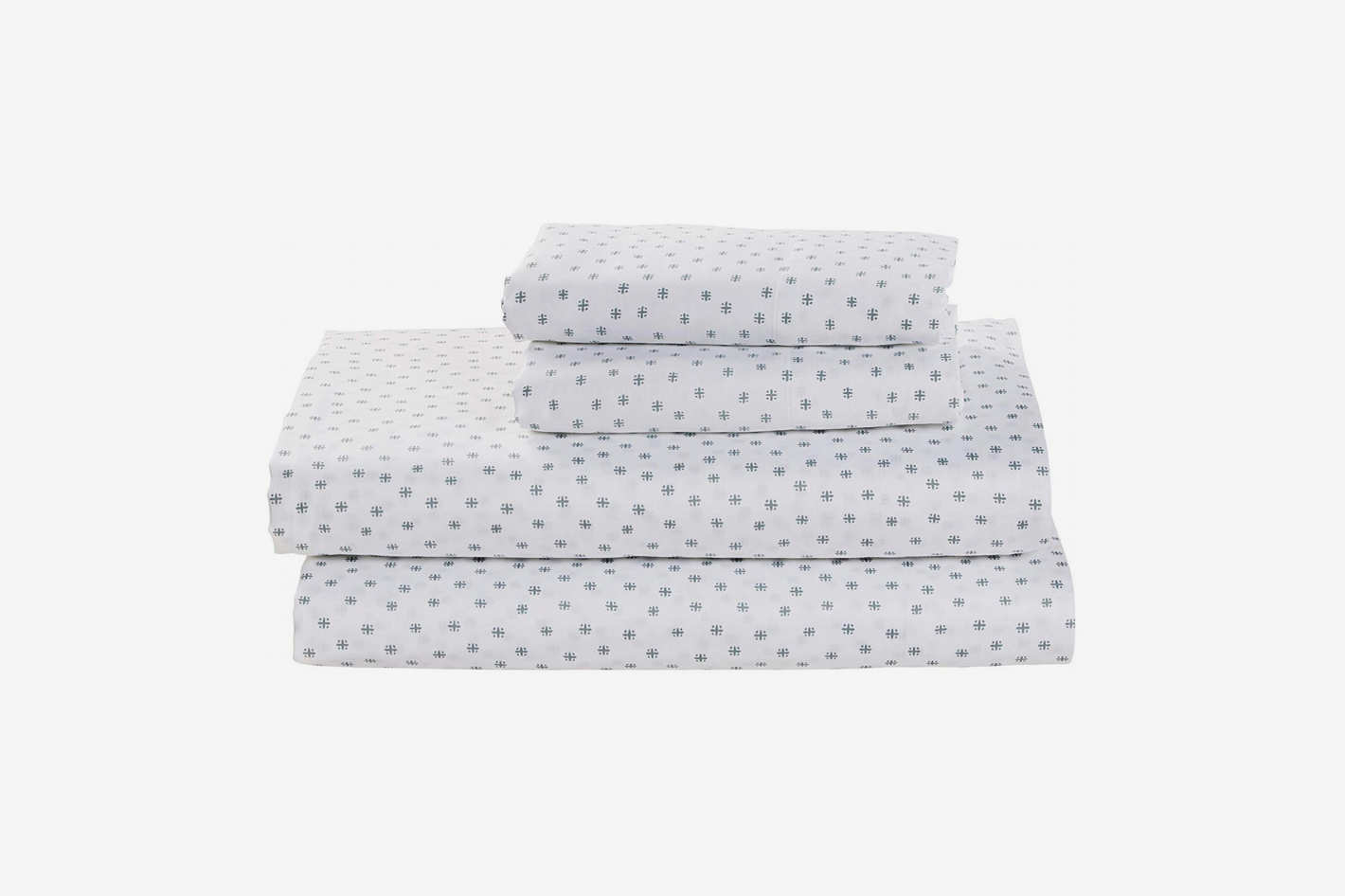 Stone & Beam Starburst 100% Cotton Sateen Sheet Set, Queen
