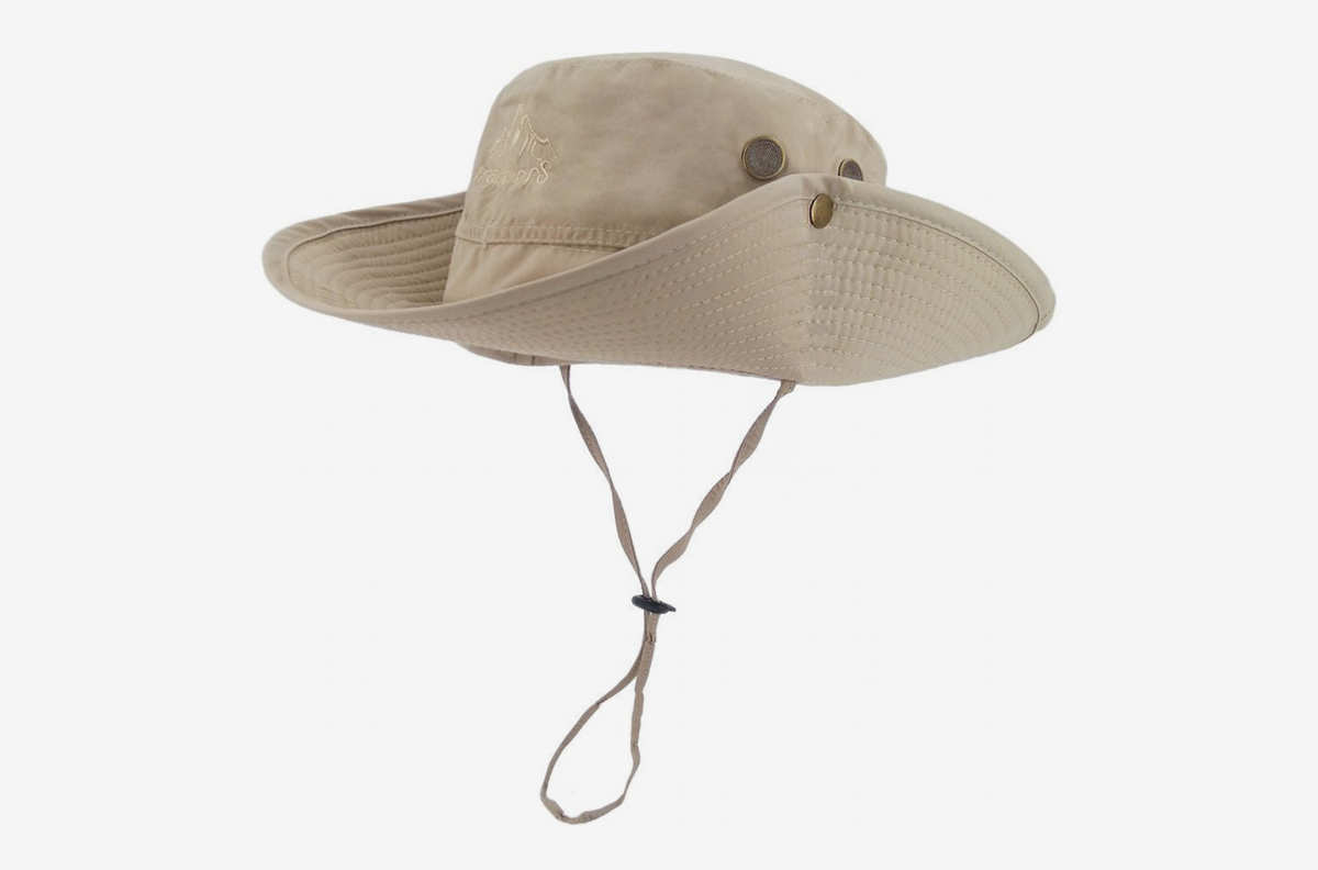 Domybest 65 cm Chapeau parapluie Pare-soleil anti pluie Headwear Cap pour le camping pêche randonnée extérieur