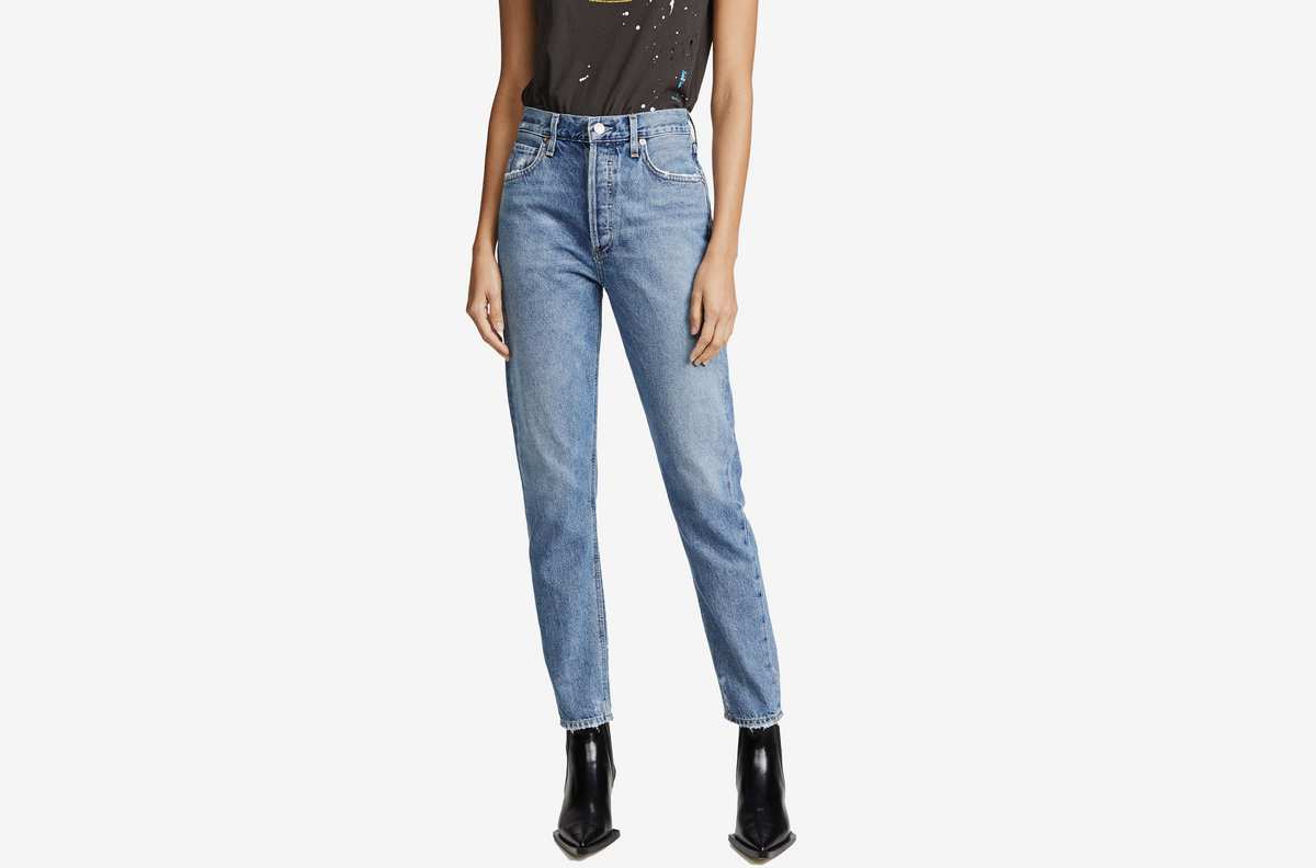 best mom jeans for apple shape