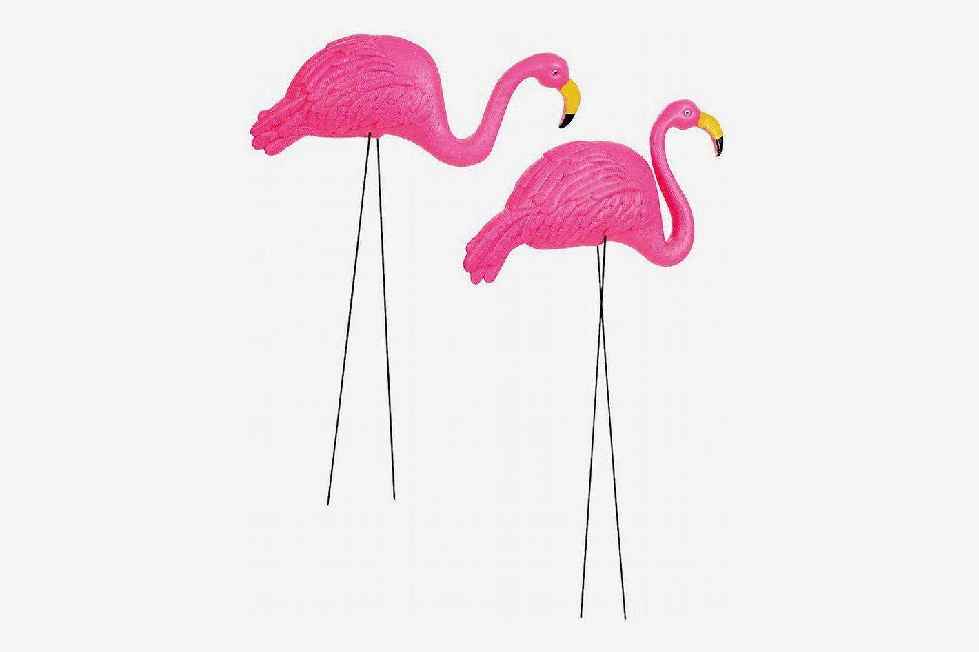 Pink Flamingo Yard Ornament, Pack of 2