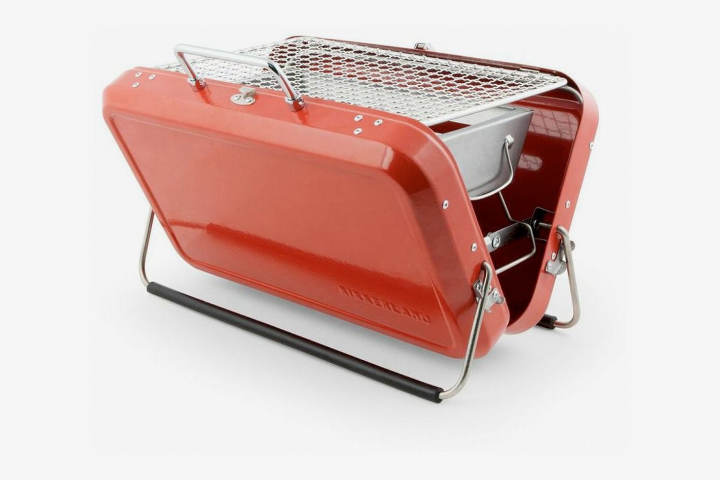 Kikkerland BQ01-RD Portable BBQ Suitcase, Red